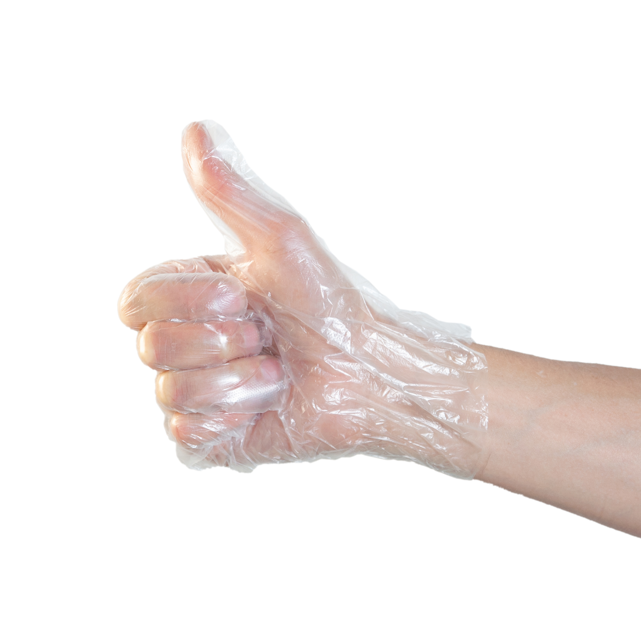 Guantes Manoplas de POLIETILENO Descartables (1x100un)