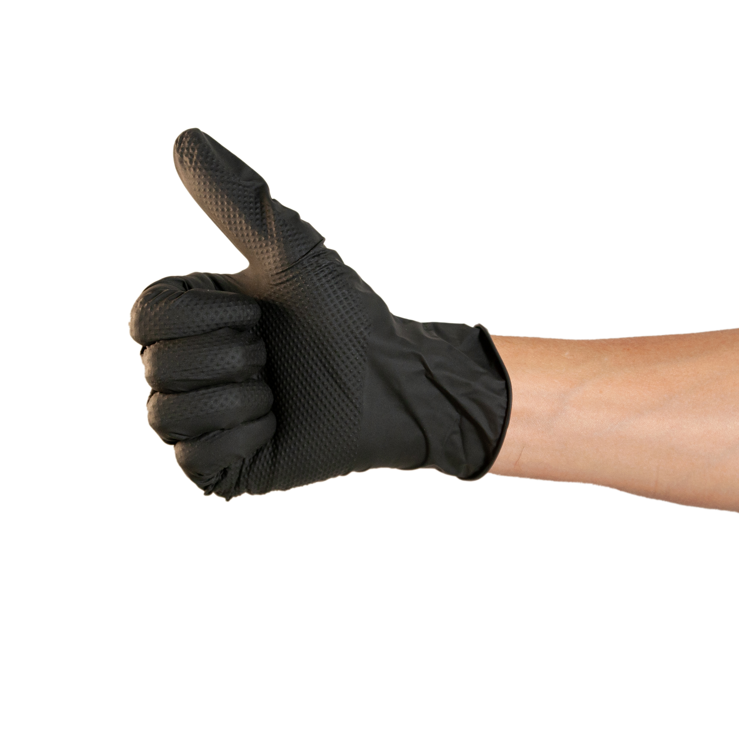 Guantes de Nitrilo BLACK DIAMOND - Textura diamante -(1x50un)