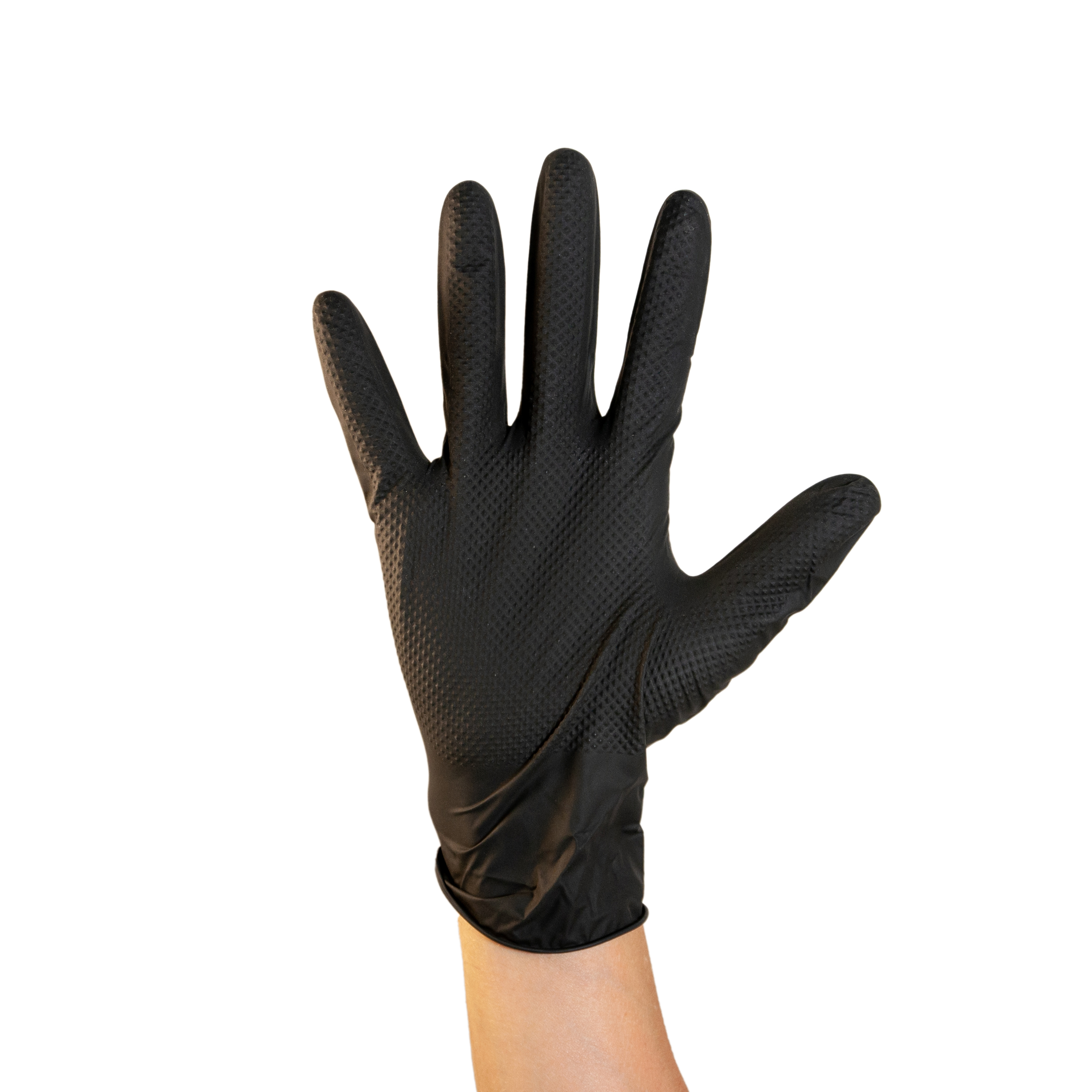 Guantes de Nitrilo BLACK DIAMOND - Textura diamante -(1x50un)