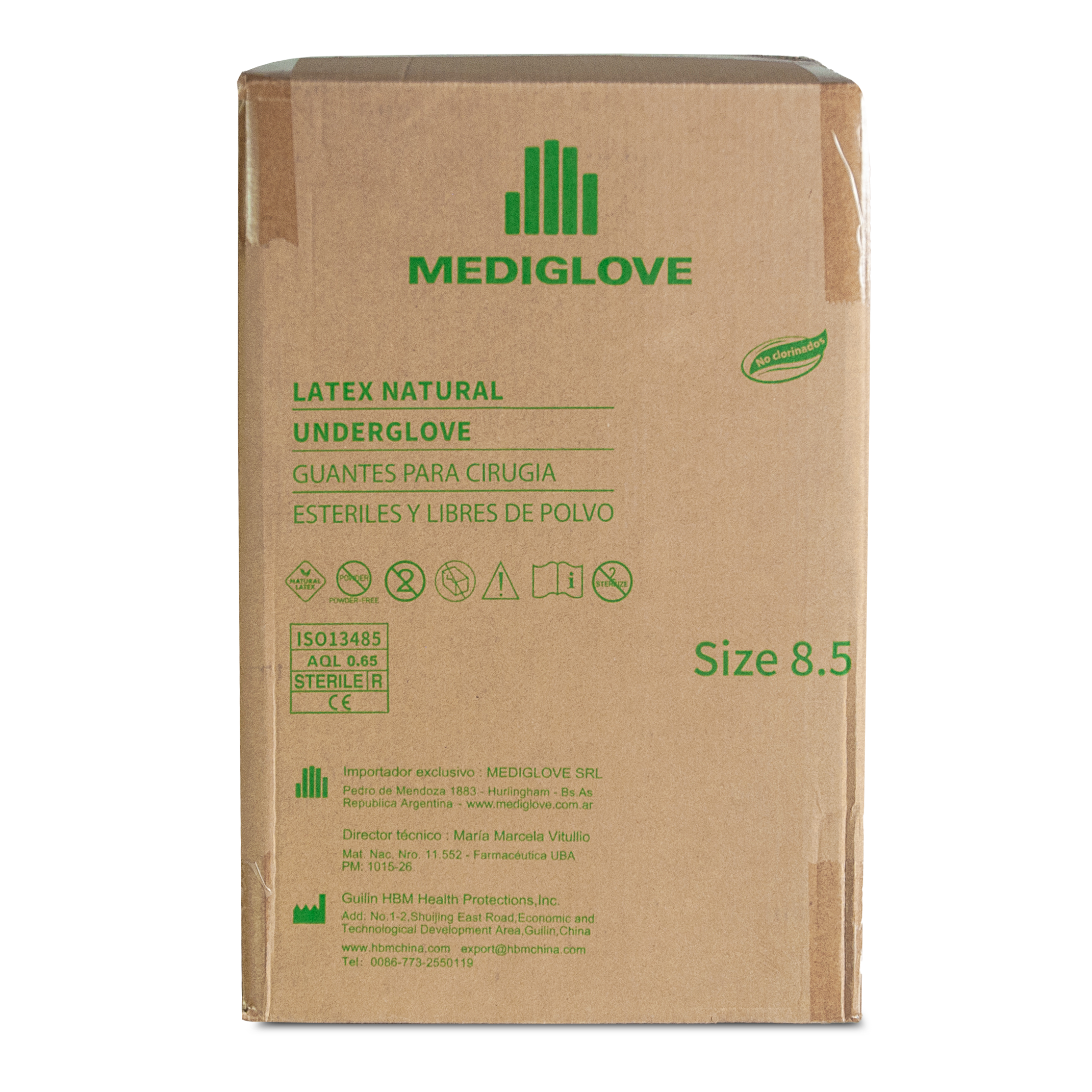 Guantes para cirugía sin polvo LATEX UNDERGLOVE- PAR 